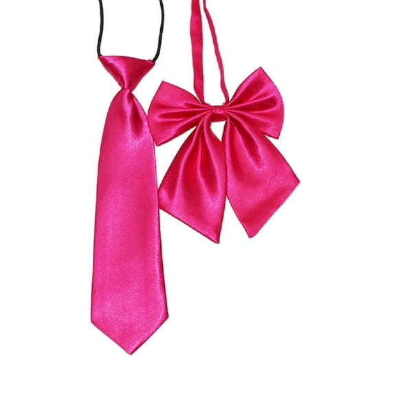 Yokua Student Shirt Bowknot Necktie Women Knot Free Uniform Elastic Ties for Girls
