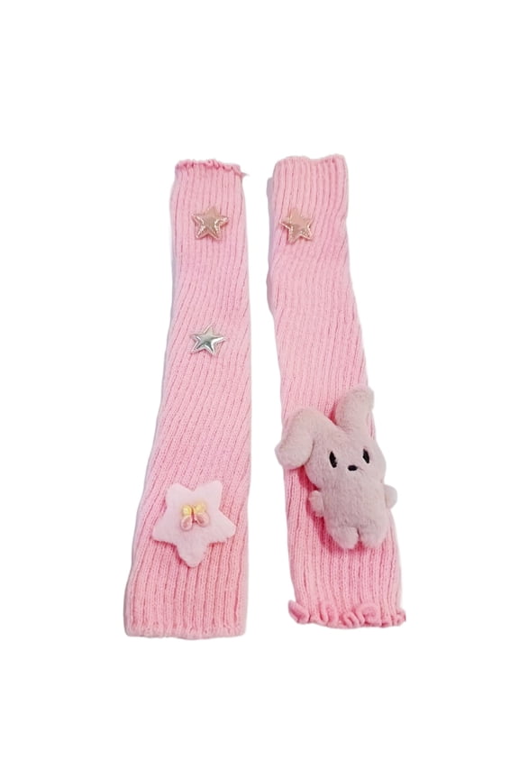 Subculture Long Gloves Arm Warmers Anime Party Arm Sleeves for Music Festival