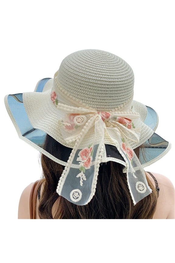 Summer Hat Handmade for Dress-up Casual Wear Party Elegant Straw Hat