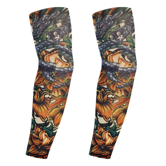Yokua Tattooing Arm Sleeves Sunproof Cooling Arm Covers Sport Accessory Hiphop Sleeves
