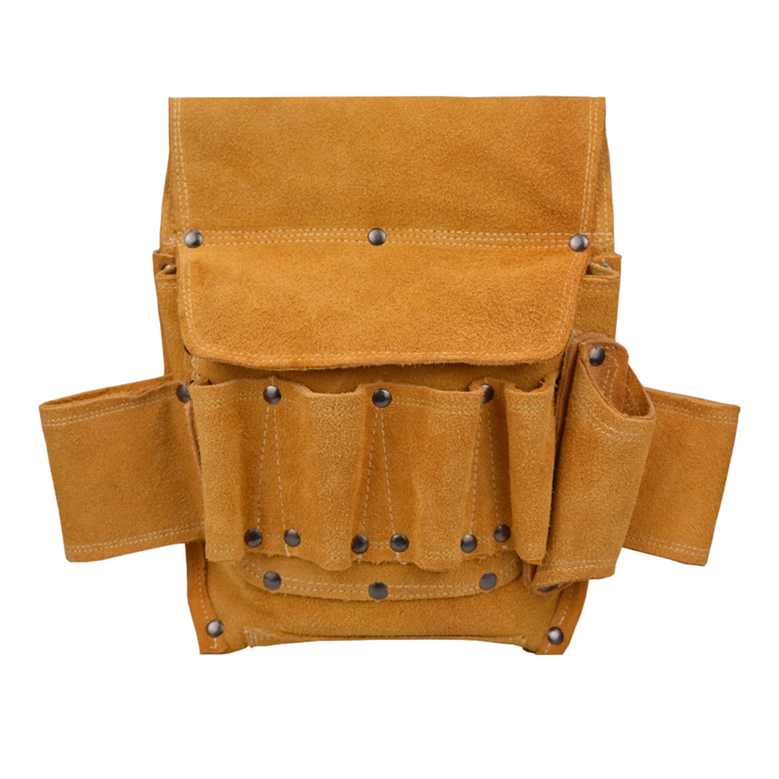 Yokua Tool Pocket Pouch Belt Tool Bag Thickened Tool Waist Bag Cowhide Storage Pouch