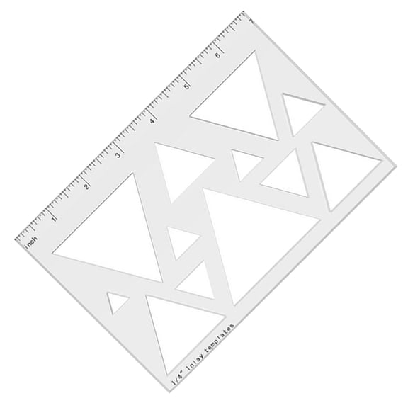 Yokua Triangle or Heart Inlay Template for Woodcrafts Enthusiasts DIY Craft Projects