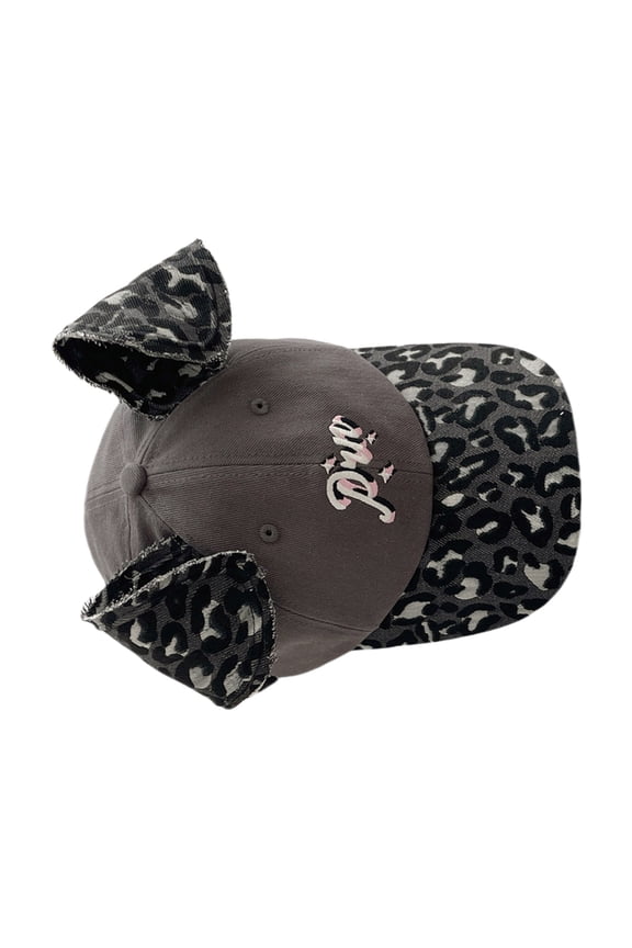 Unique Leopard Ear Baseball Caps Sunproof Hat for Fashion Enthusiast Daily Use