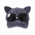 thumbnail image 1 of Yokua Unisex Multiple Color Baseball Cap Summer Outdoor Sports Sunscreen Cat Ear Hat, 1 of 21