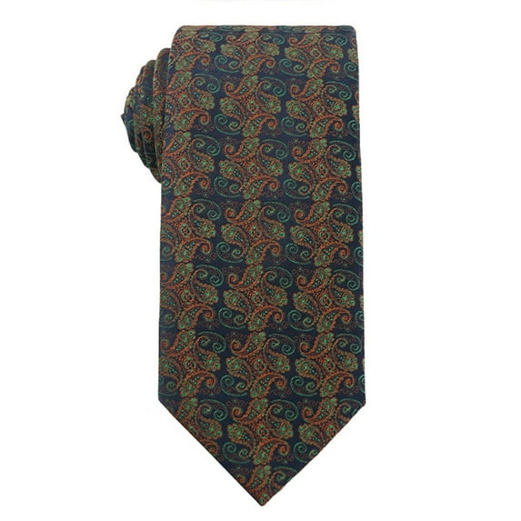 Yokua Vintage Flower Striped Polyester Silk Neck Tie Wedding Formal Party Neck Tie