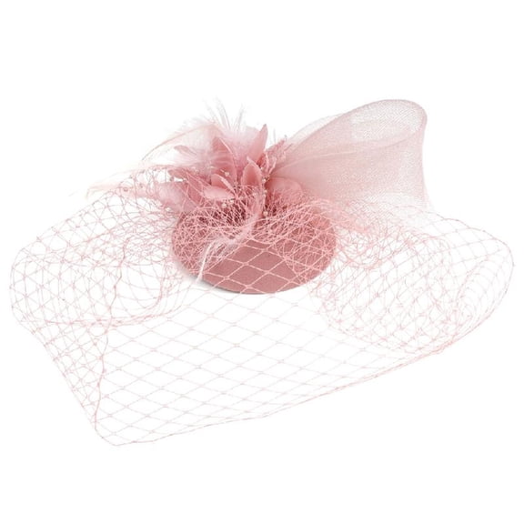 Yokua Vintage Headband Pillbox Hat Tea Hat Fascinators Exquisite Rose for Stage