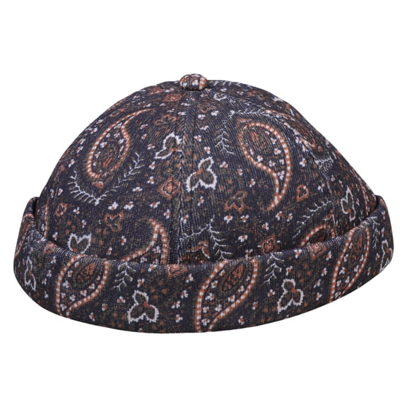 Yokua Vintage Hip Hop Men Hat Cotton Retro Skull cap Adjustable Brimless Hat