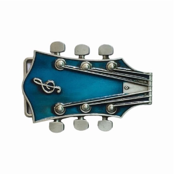 Yokua Vintage Style Multi-color Enamel Guitar Music Belt Buckle for Adult Unisex