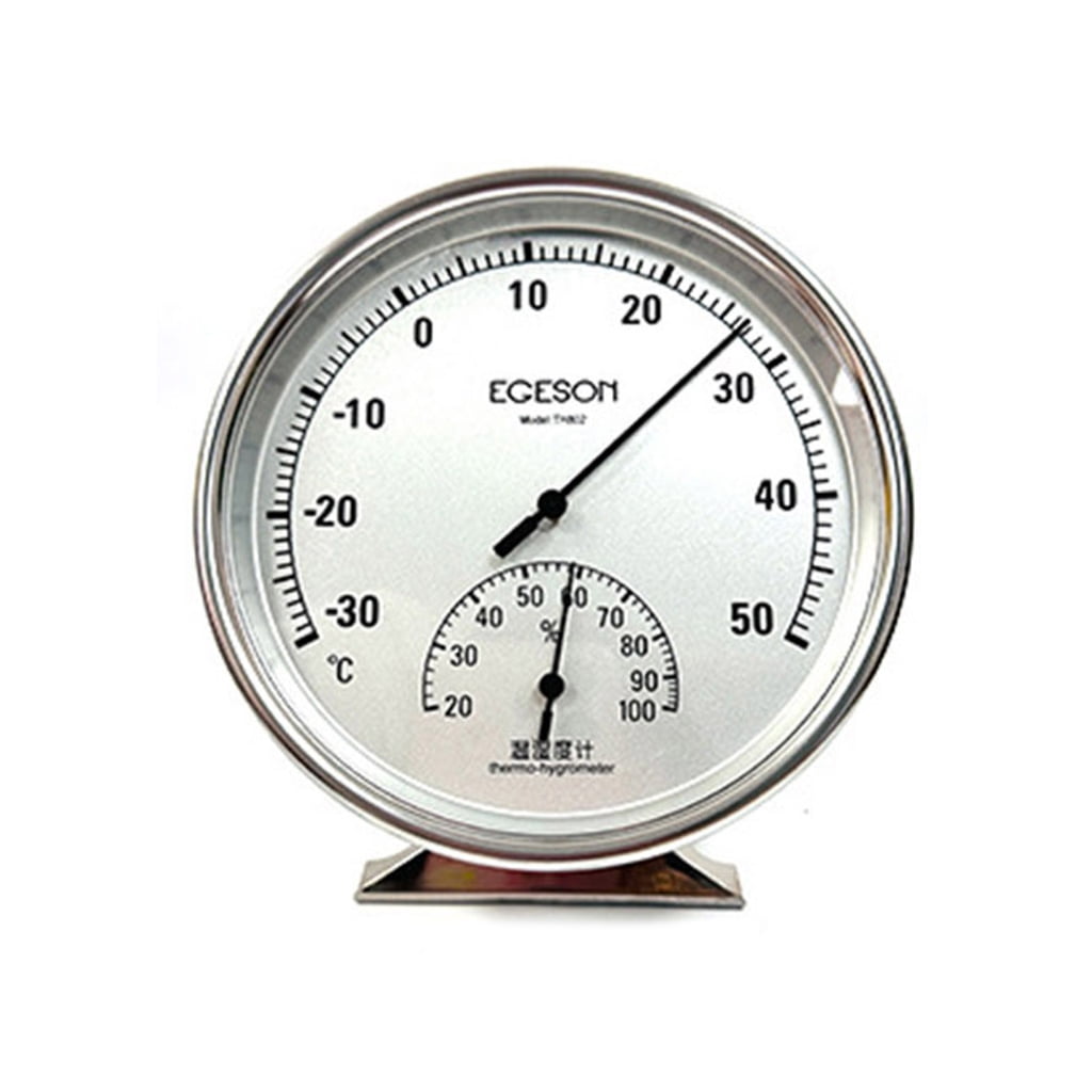 Yokua Wall Mounted Temperature Humidity Gauges Steel for Sauna room ...