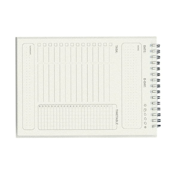 Yokua Weekly Planner Notebook Waterproof PP Cover for Student Teacher Journaling