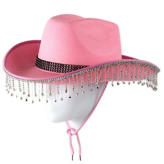 Yokua Western Styles Cowboy Hat for Women Men Party Music Festival Decorations