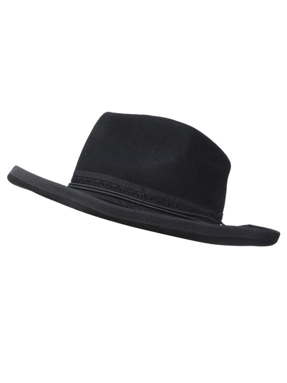 Wide Brimmed Fedoras Cowgirl Hat Western Top Hat for Boy Man Adults Hat