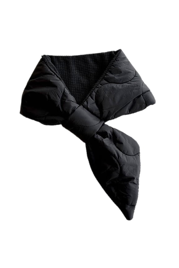 Winter Cross Down Neck Wrap Cross Warm Scarf Neck Guard Woman Shawl