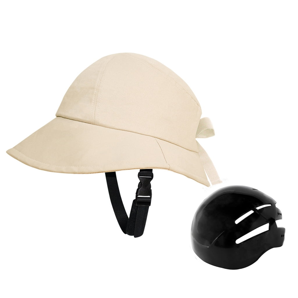 Yokua Woman Hat Shaped Bike Helmets Breathable Bicycles Helmets Cycling Hat