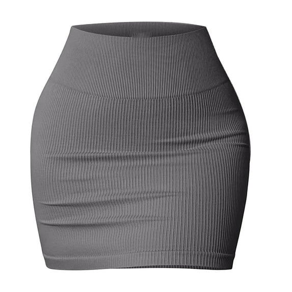 Yokua Women Above Knee Basic Short Bodycon Skirt Casual Summer Mini Short Skirts