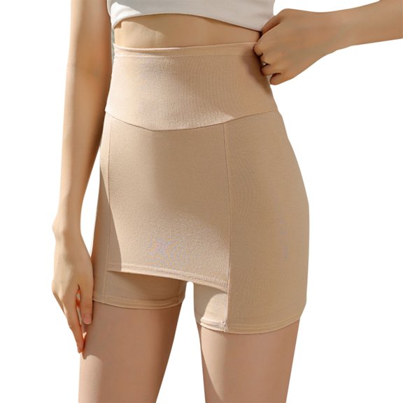 Yokua Women Double Layer Front Crotch Safety Shorts Leggings Under Dress Boyshorts