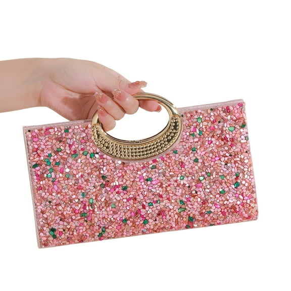 Yokua Women Evening Handbag Trendy Shoulder Bag Clutch Purse Chain Strap Evening Bag