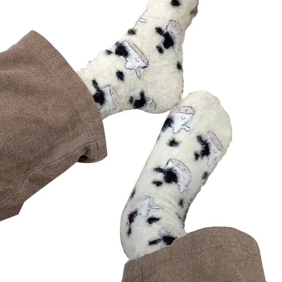 Yokua Women Fuzzy Socks Soft Cozy Slipper Socks Warm Winter Sleep Plush Bed Socks