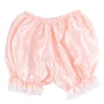 thumbnail image 1 of Yokua Women Imitation Silk Bloomers Ruffles Lace Trim Panties Victorian Pumpkin Shorts, 1 of 20