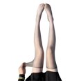 thumbnail image 1 of Yokua Women Oil Shiny Sexy Sheer Thigh High Stockings Shimmery Over Knee Long Socks, 1 of 20