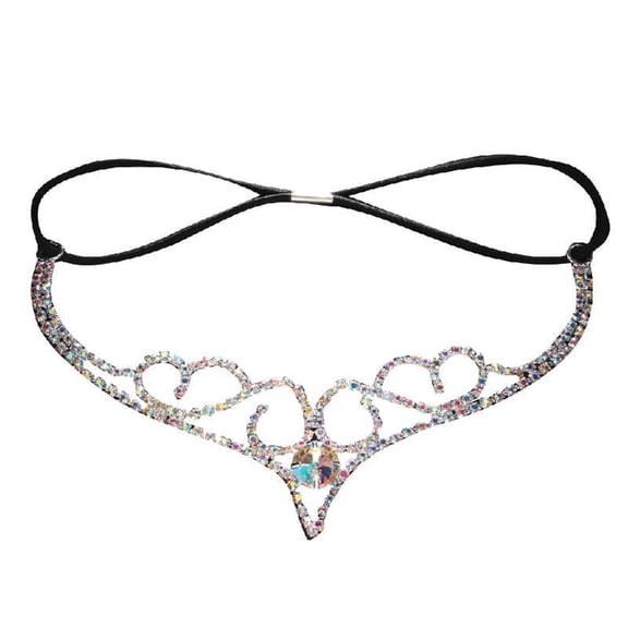 Yokua Women Rhinestone Headband Bridal Shower Photo Headdress Tiaras Crown Frontlet