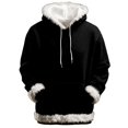 thumbnail image 1 of Yokua Women'S Sherpa Fleece Lined Hoodie Plain Winter Warm Thermal Heavyweight Pullover Tops Thicken Sweatshirt With Pocket, 1 of 5