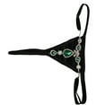 thumbnail image 1 of Yokua Women Sexy Rhinstones Underwear Body Chain Low Rise G String Thongs Panties, 1 of 9
