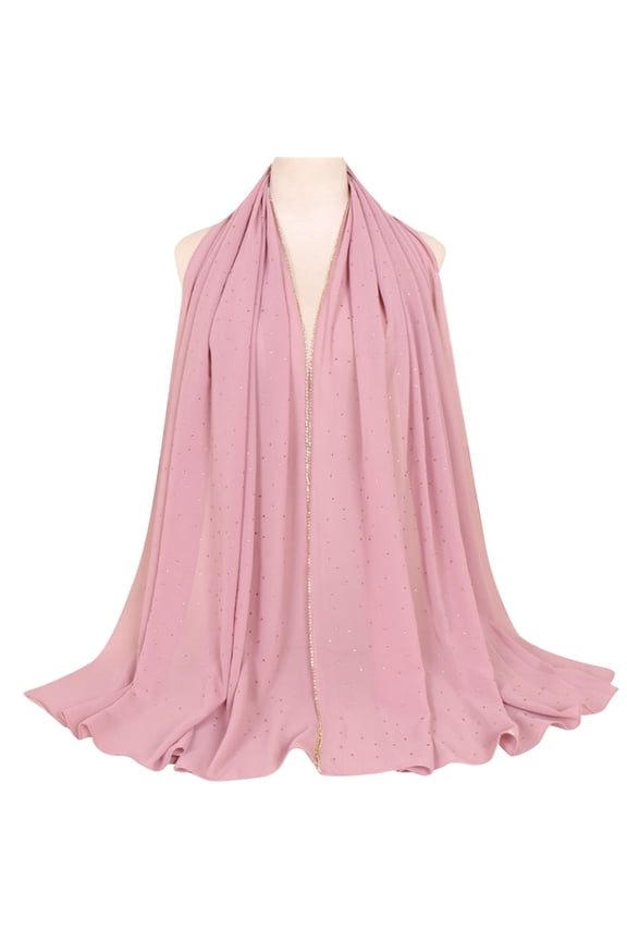 Women Soft Chiffon Long Scarf 168x66cm Fashion Shawl Muslims Hijab Head Wrap