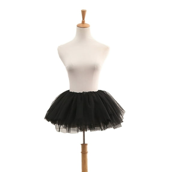 Yokua Women Solid Color Layered Tulle Skirt Vintage Petticoat Cosplay Party Costume
