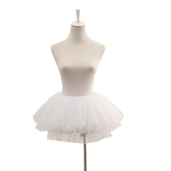 Yokua Women Solid Color Layered Tulle Skirt Vintage Petticoat Cosplay Party Costume