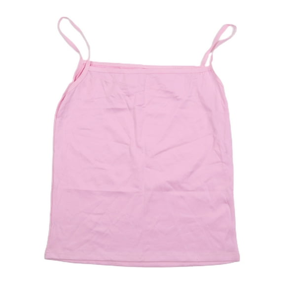 Yokua Women Summer Basic Solid Color Sleeveless Camisole Spaghetti Strap Scoop Neck for Tank Top Slim Fitted Bottoming Sling Vest Plain Undershirt