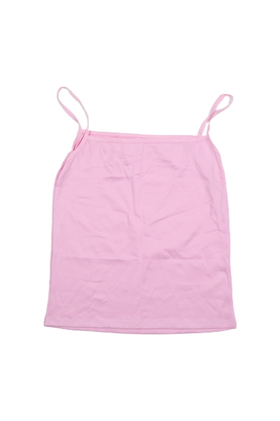 Women Summer Basic Solid Color Sleeveless Camisole Spaghetti Strap Scoop Neck for Tank Top Slim Fitted Bottoming Sling Vest Plain Undershirt