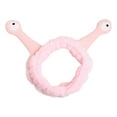 thumbnail image 1 of Yokua Women Wash Face Plush Headband Funny Cartoon Snail Antenna Eyes Elastic Hair Band Candy Color Makeup Turban Bandana, 1 of 18