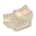 thumbnail image 1 of Yokua Women's Flower Embroidered Ruffled Edges Panties Middle Waist Hipsters Briefs, 1 of 17