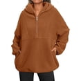 thumbnail image 1 of Yokua Women's Half Zip Hooded Fleece Jacket, 1 of 8