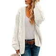 thumbnail image 1 of Yokua Women's Oversized Chunky Knit Cardigan Sweater Chunky Knit Long Sleeve Cardigan Jacket, 1 of 8