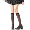 thumbnail image 1 of Yokua Women's Silk Sheer Knee High Socks Meshes Fishnet Stockings Summer Calf Socks, 1 of 21