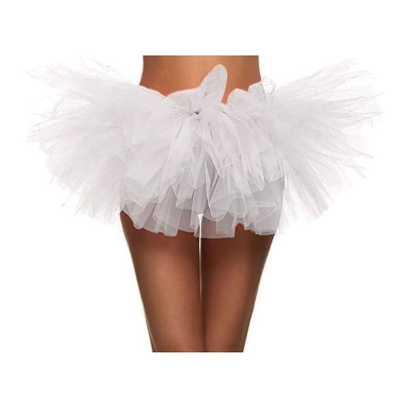 Yokua Women's Tutus Skirt Elastic Highs Waist Tulle Skirt Layered Tulle Tutus Skirt