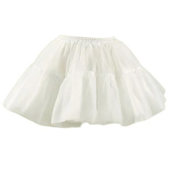 Yokua Womens 1950s Tutu Tulle Petticoat Double Layer Bubble Puffy Skirt Underskirt