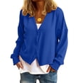thumbnail image 1 of Yokua Womens Button Up Cardigan Knit Fabric Simple Design Long Sleeve Sweater Jacket, 1 of 8