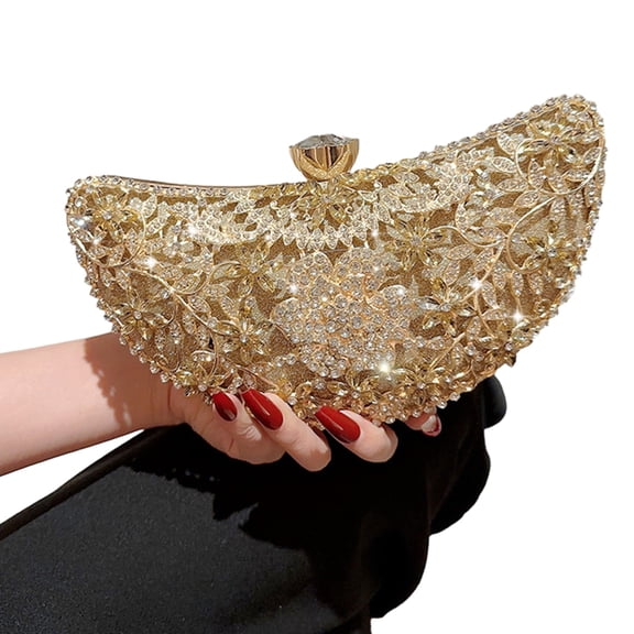 Yokua Womens Evening Bag Clutch Purse Luxury Party Handbag Wedding Bag for Bridal