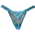 thumbnail image 1 of Yokua Womens G-String Thongs T-back Floral Lace Bikini Panties Low Waist Thongs, 1 of 21