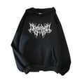 thumbnail image 1 of Yokua Y2K Harajuku Drawstring Hoodies Women Gothic Punk Graphics Oversized Sweatshirt, 1 of 13