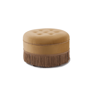 Warehouse of Tiffany Meerna 24-inch Round Tufted Padded Ottoman ...