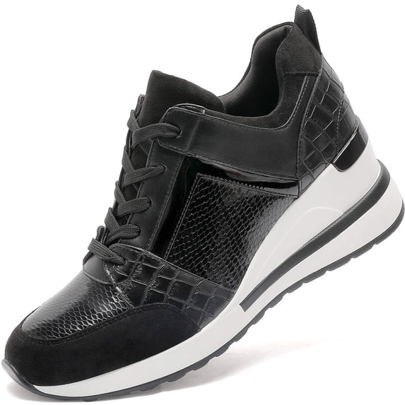 Yolanda Zula Wedge Sneakers for Women - Wedge Tennis Shoes Non-Slip ...