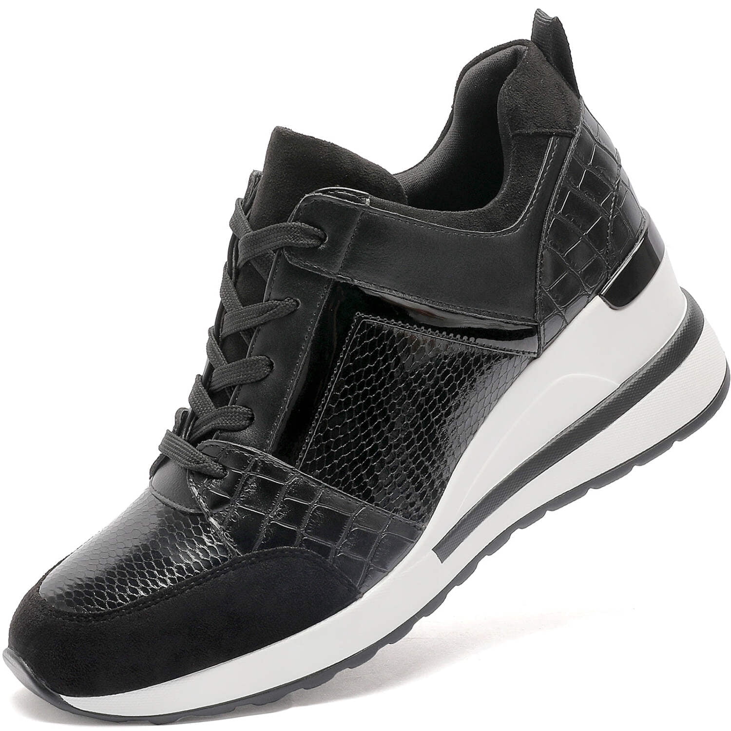 Yolanda Zula Wedge Sneakers for Women - Wedge Tennis Shoes Non-Slip Women Fashion Sneakers