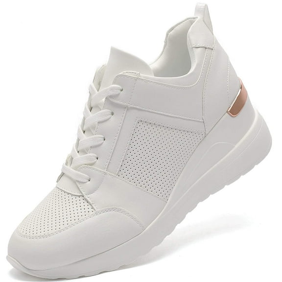 Yolanda Zula Wedge Sneakers for Women - Wedge Tennis Shoes Non-Slip Women Fashion Sneakers