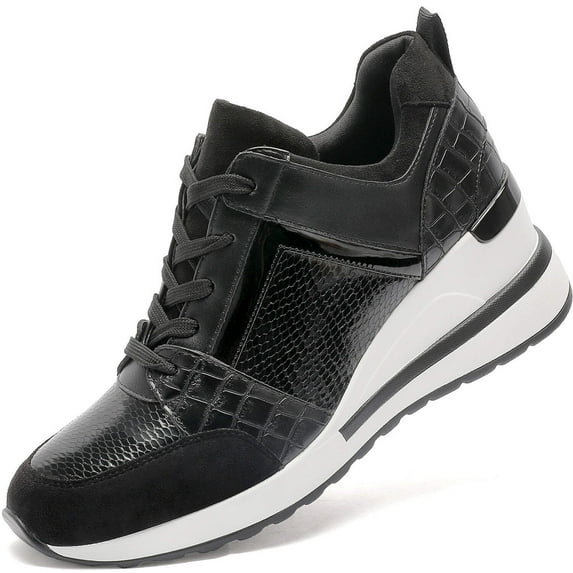 Yolanda Zula Wedge Sneakers for Women - Wedge Tennis Shoes Non-Slip Women Fashion Sneakers