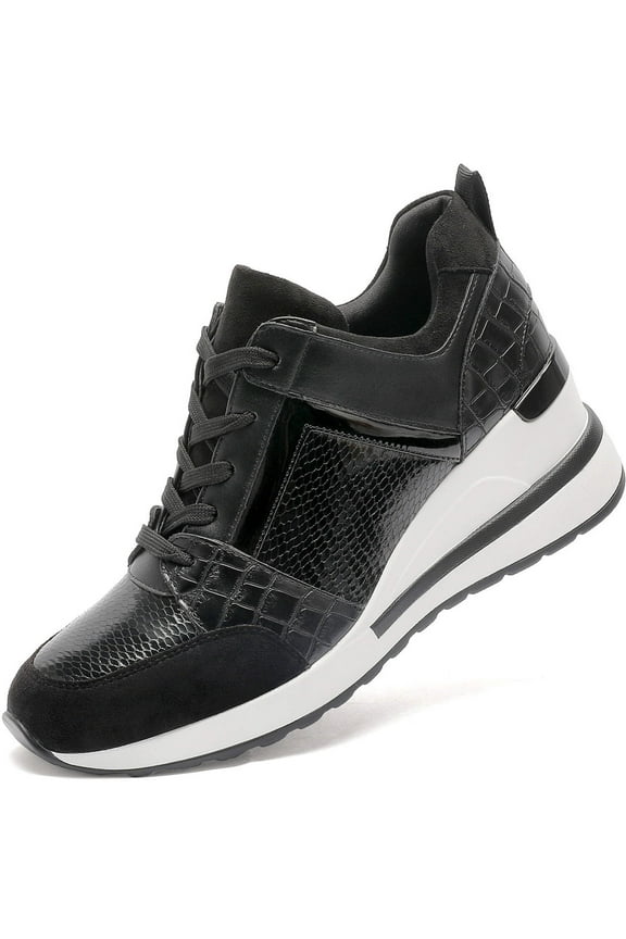 Wedge Sneakers for Women - Wedge Tennis Shoes Non-Slip Women Fashion Sneakers