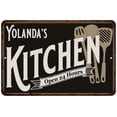 thumbnail image 1 of Yolanda's Kitchen Sign Metal Wall 16 x 24 Matte Finish Metal 116240019193, 1 of 1